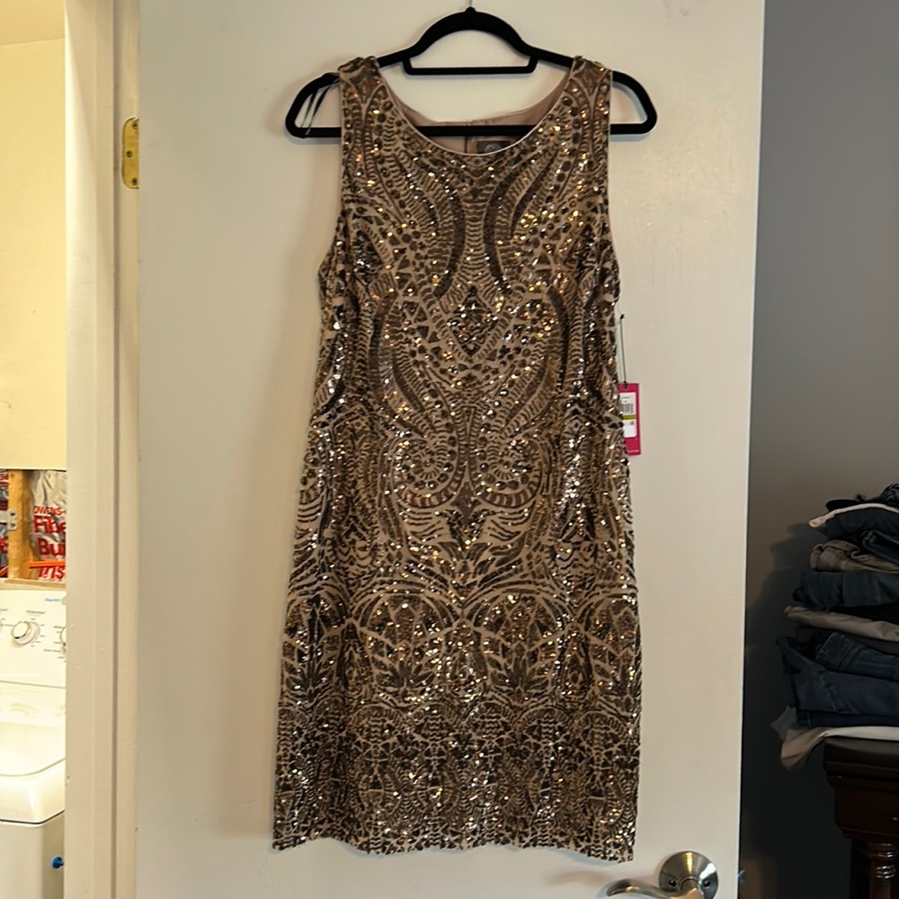 Vince Camuto sequined cocktail dress